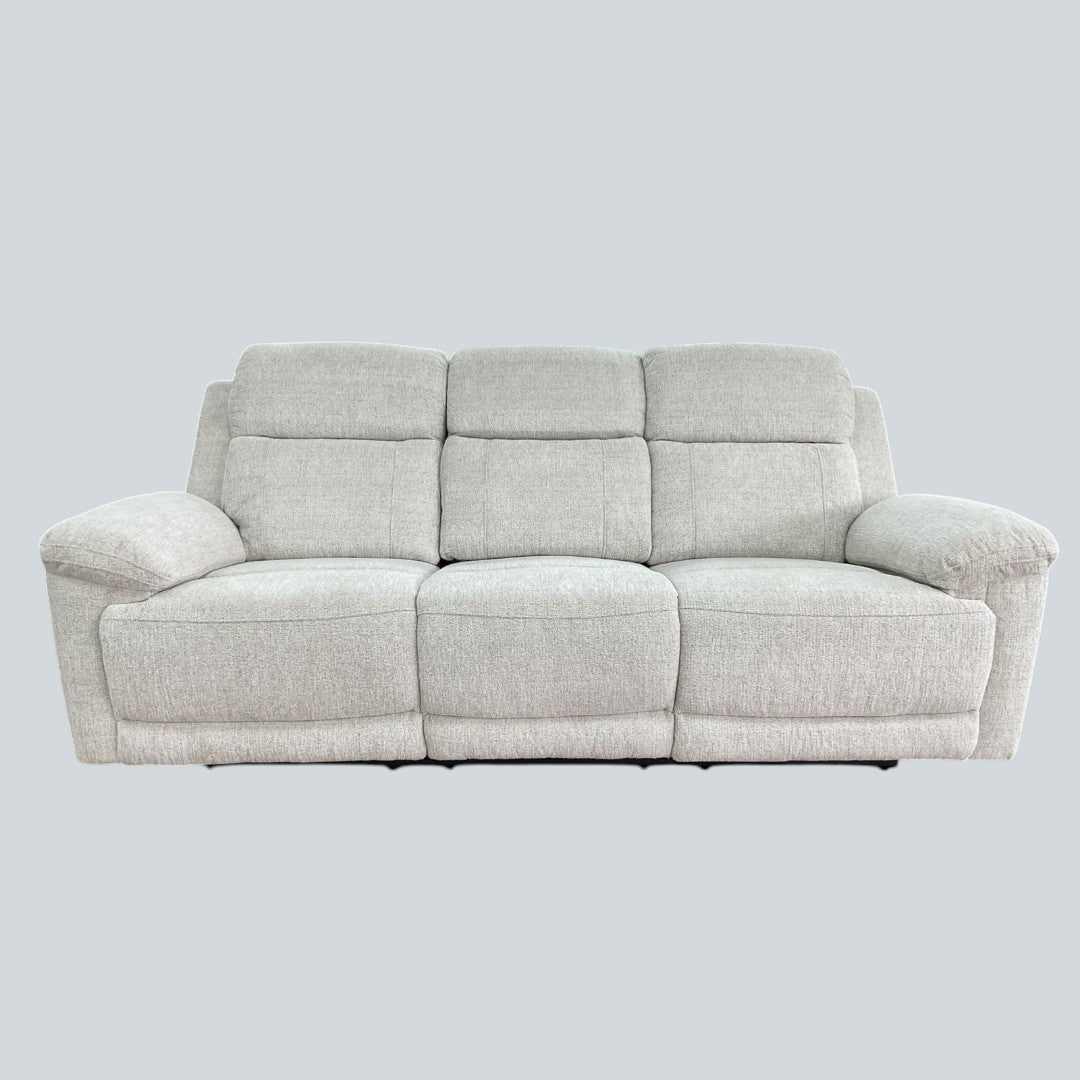 Oakley Beige Electric Recliner Sofa 3 Seater