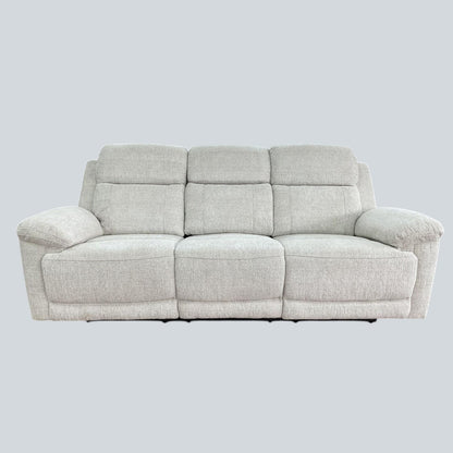Oakley Beige Electric Recliner Sofa 3 Seater