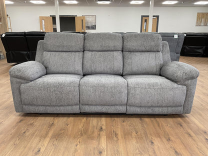 Oakley Grey Fabric Electric Recliner 3+2 Sofa Set