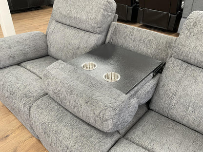 Oakley Grey Electric Recliner Sofa 3 Seater