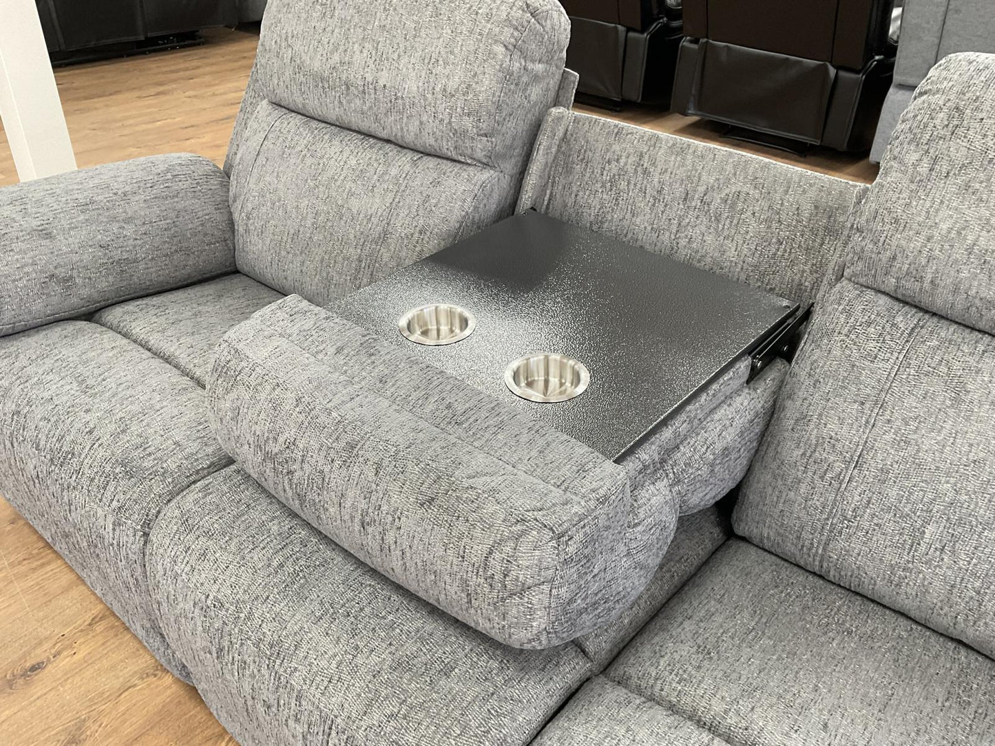 Oakley Grey Fabric Electric Recliner 3+2 Sofa Set