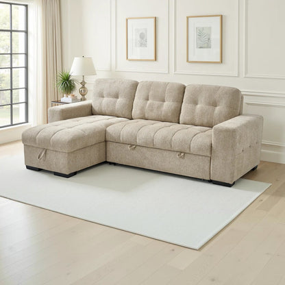 Torino Universal Corner Sofabed Beige