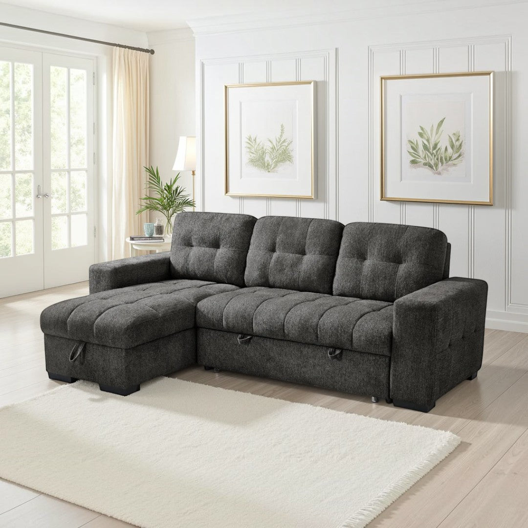 Torino Universal Corner Sofabed Grey