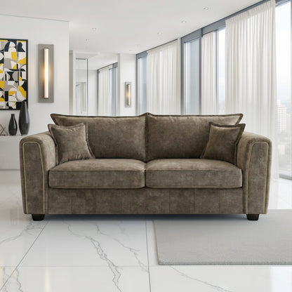 Regent Sofa Brown 3 Seater