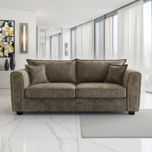 Regent Sofa Brown 3 Seater