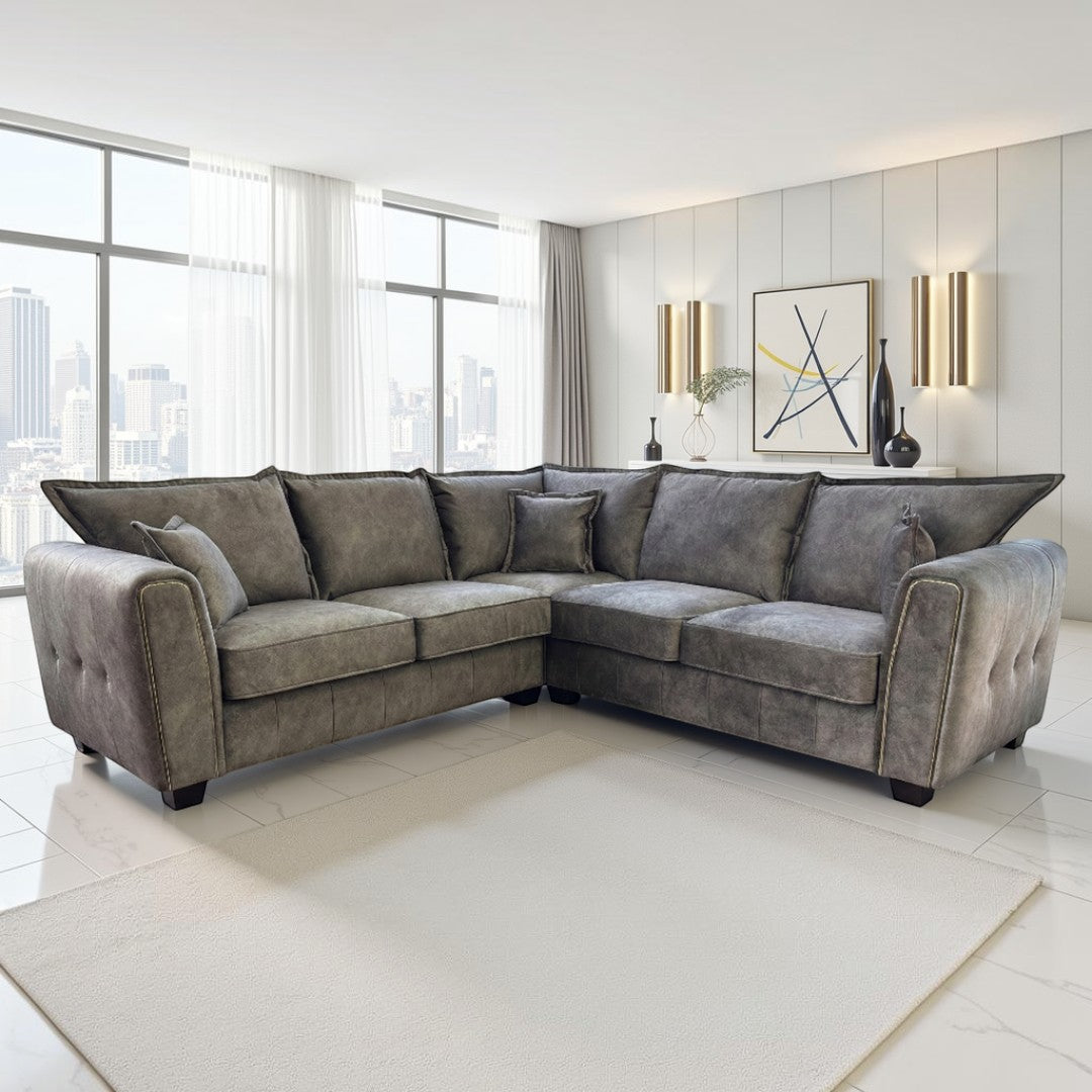 Regent Sofa Brown Large Corner