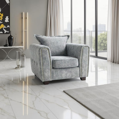 Regent Sofa Grey Armchair