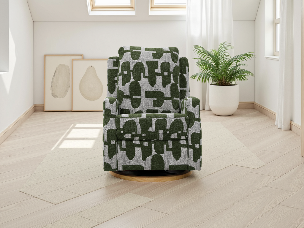 Luna Electric Reclining Chair Green