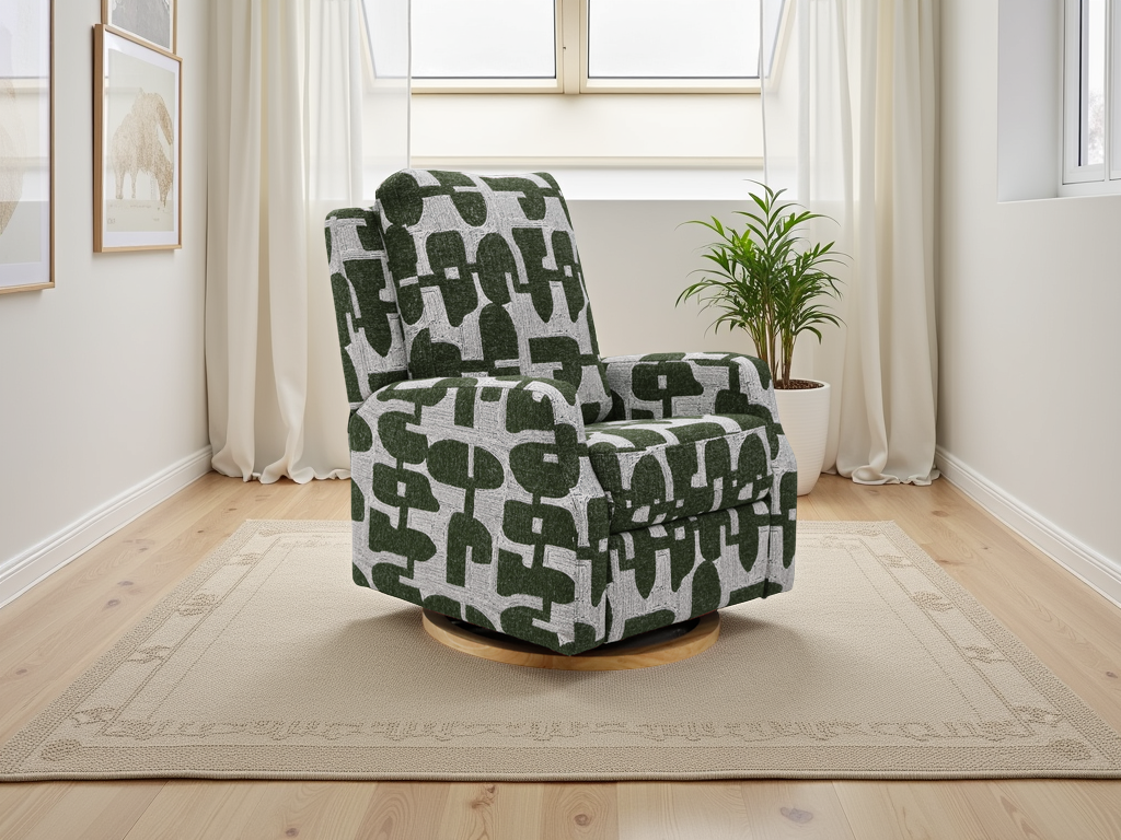 Luna Electric Reclining Chair Green