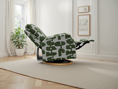 Luna Electric Reclining Chair Green