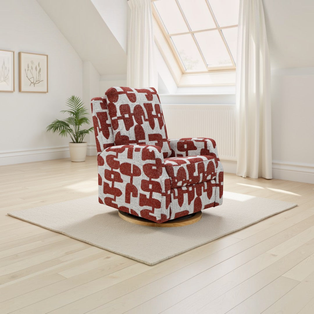 Luna Electric Reclining Chair Red
