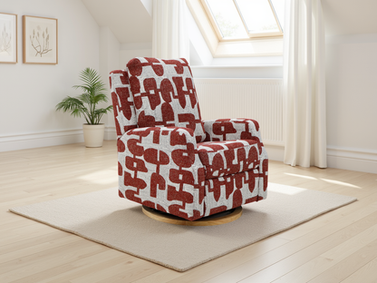 Luna Electric Reclining Chair Red