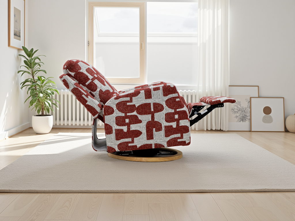 Luna Electric Reclining Chair Red