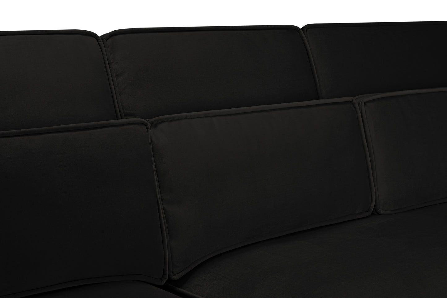Sloane Plush Velvet U-Shape Sofa