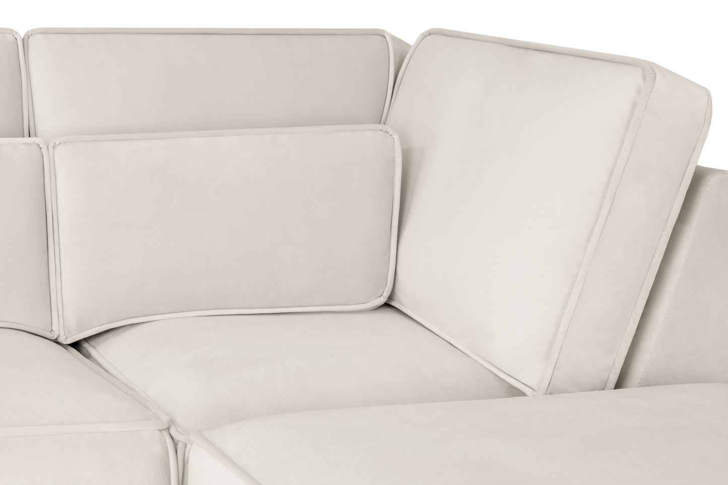 Sloane Plush Velvet U-Shape Sofa