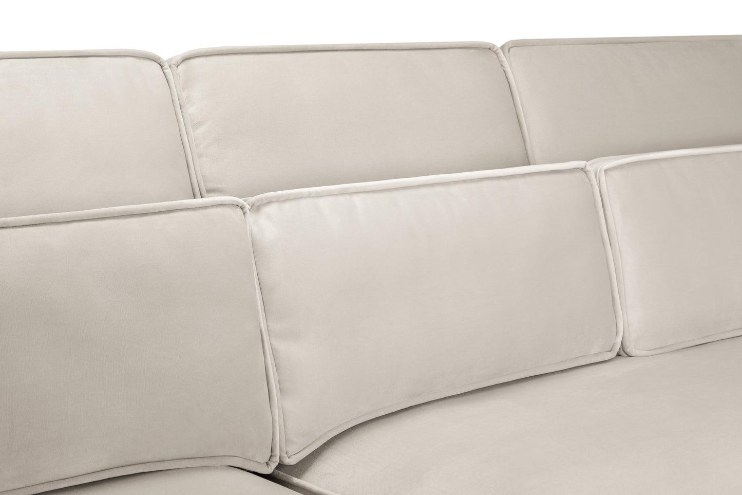Sloane Plush Velvet U-Shape Sofa