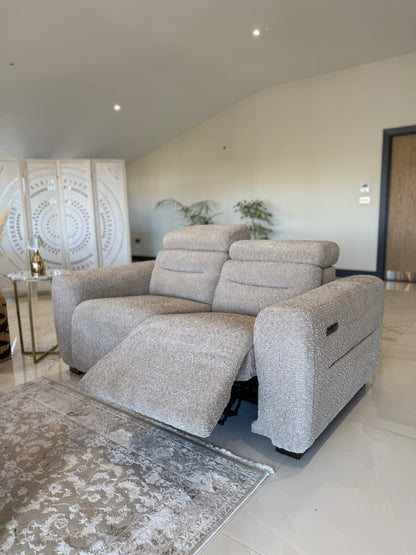Candice Electric Recliner Beige 2 Seater