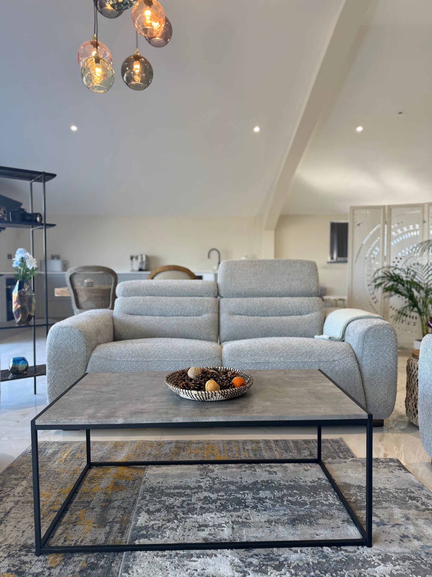 Candice Electric Recliner Grey 3 Seater