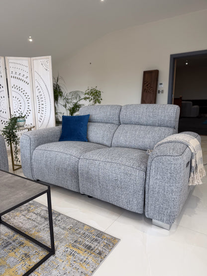 Dalton Electric Recliner Grey 2 Seater