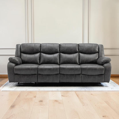 Vero Manuel Reclining Grey 4 Seater Sofa