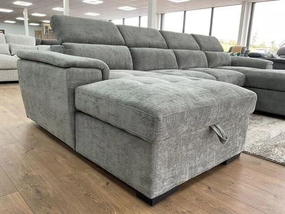 Alaya Sofabed Grey U Shape Corner