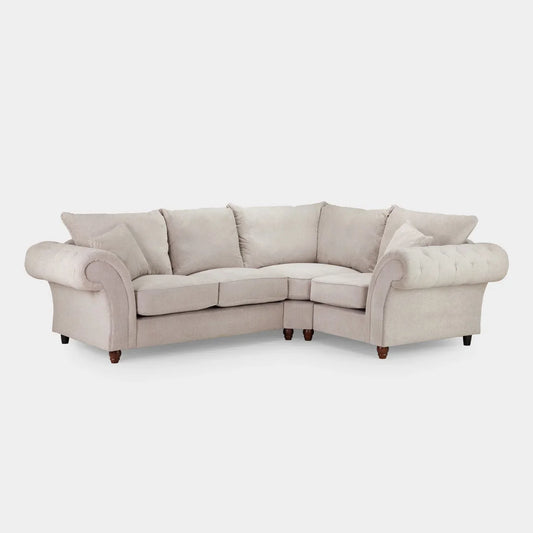 Windsor Fullback Sofa Stone Right Hand Facing Corner