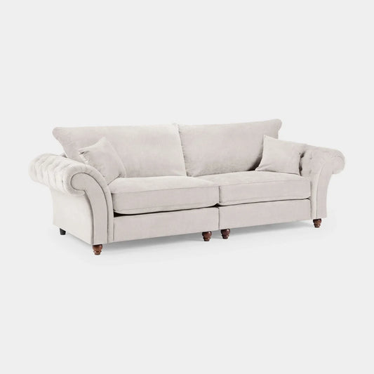 Windsor Fullback Sofa Stone 4 Seater