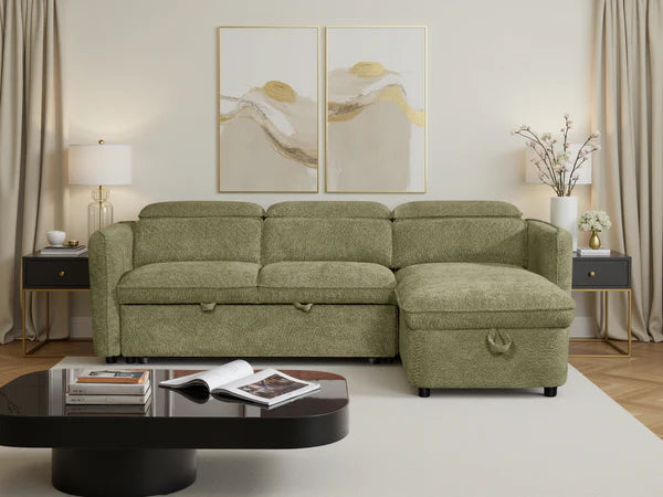 Marcella Sofabed Green Universal Corner