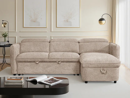 Marcella Sofabed Beige Universal Corner
