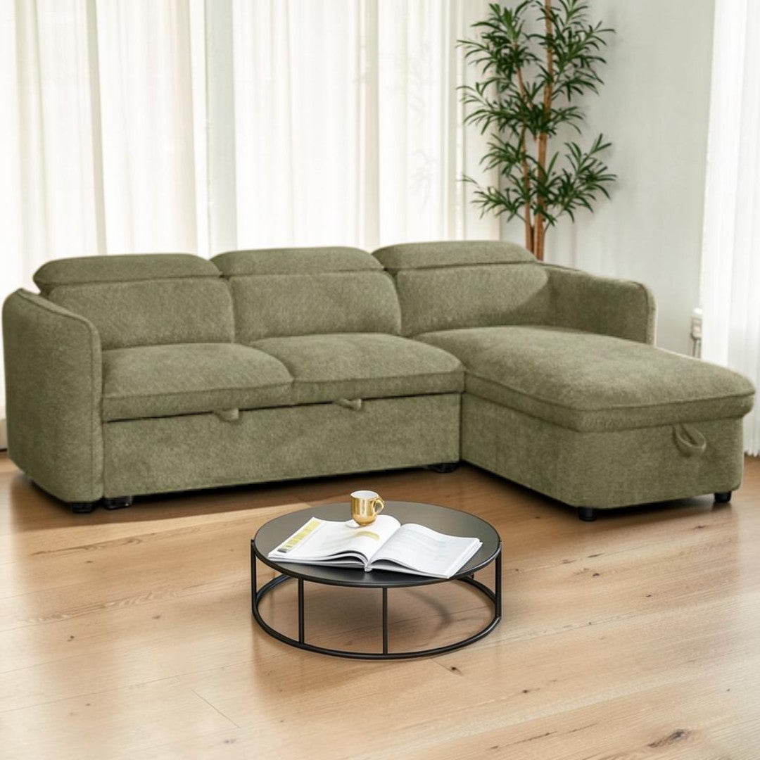 Marcella Sofabed Green Universal Corner