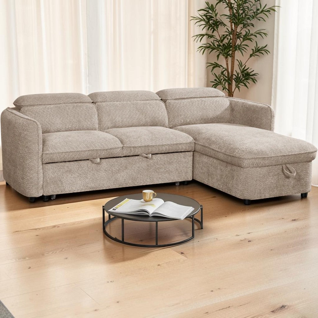 Marcella Sofabed Beige Universal Corner