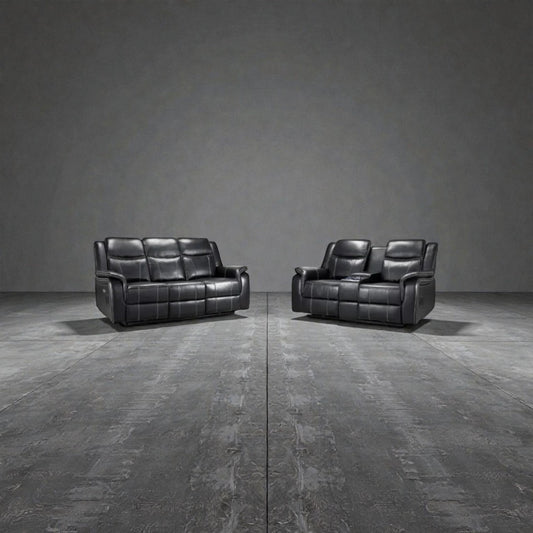 Galaxy Tech Recliner Leather 3+2 Set - 2 Colours