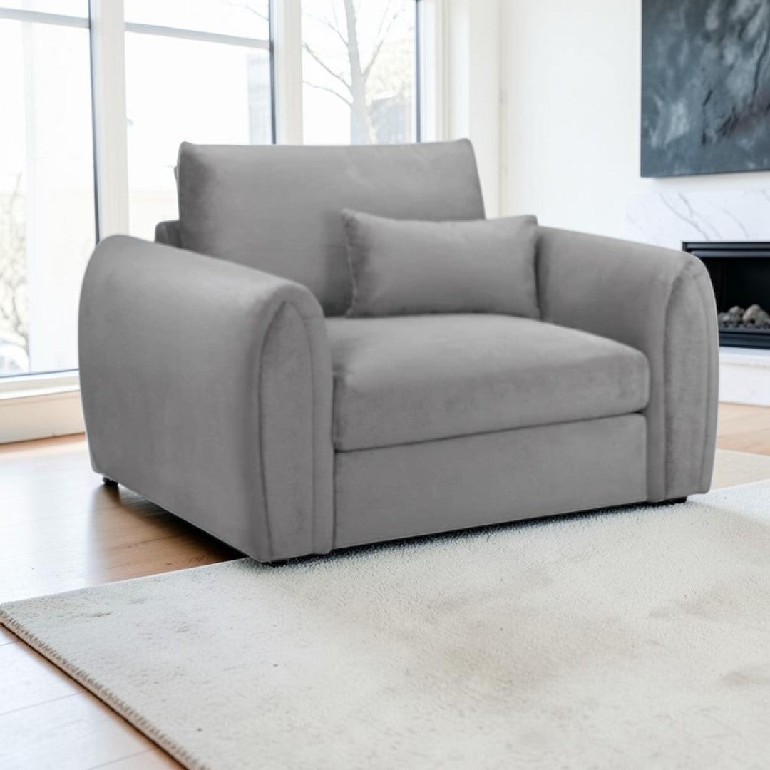 Royale Sofa Grey Armchair