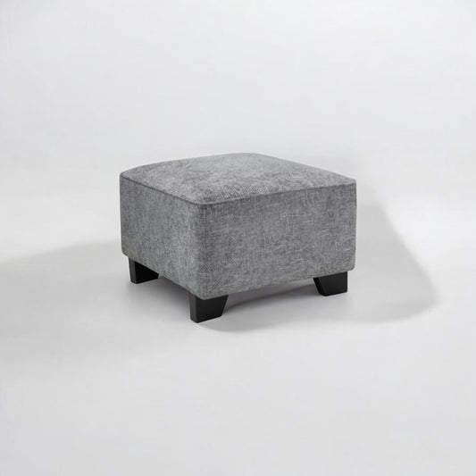 Ontra Grey Fabric Footstool