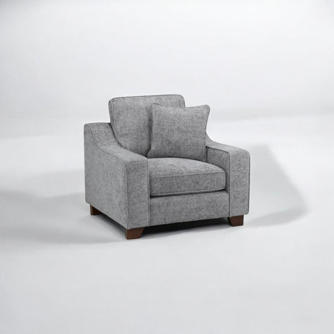 Ontra Grey Fabric Armchair