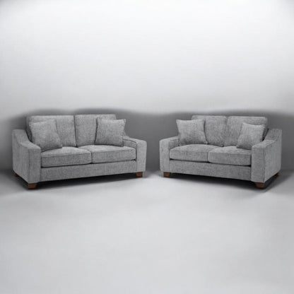 Ontra Grey 3+2 Seater Fabric Sofa Set
