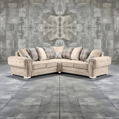 Verona Corner Sofa Chesterfield Style - 2 Colours