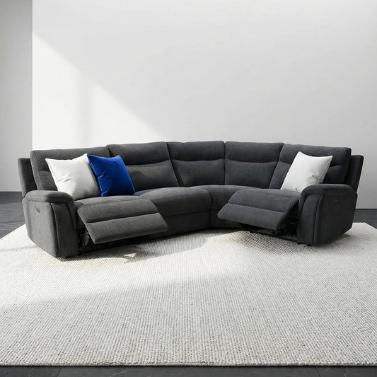 Charcoal Marley Electric Modular Corner Recliner