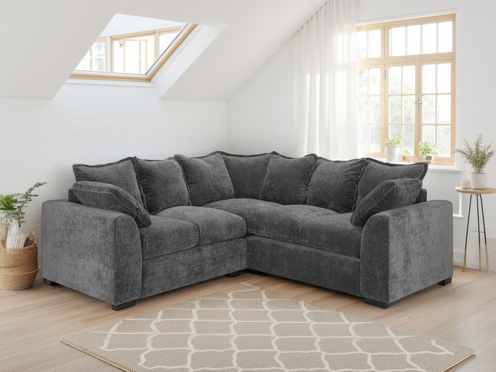 Skye Grey Corner Sofa