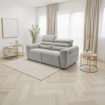 Candice Electric Recliner Grey 3 Seater