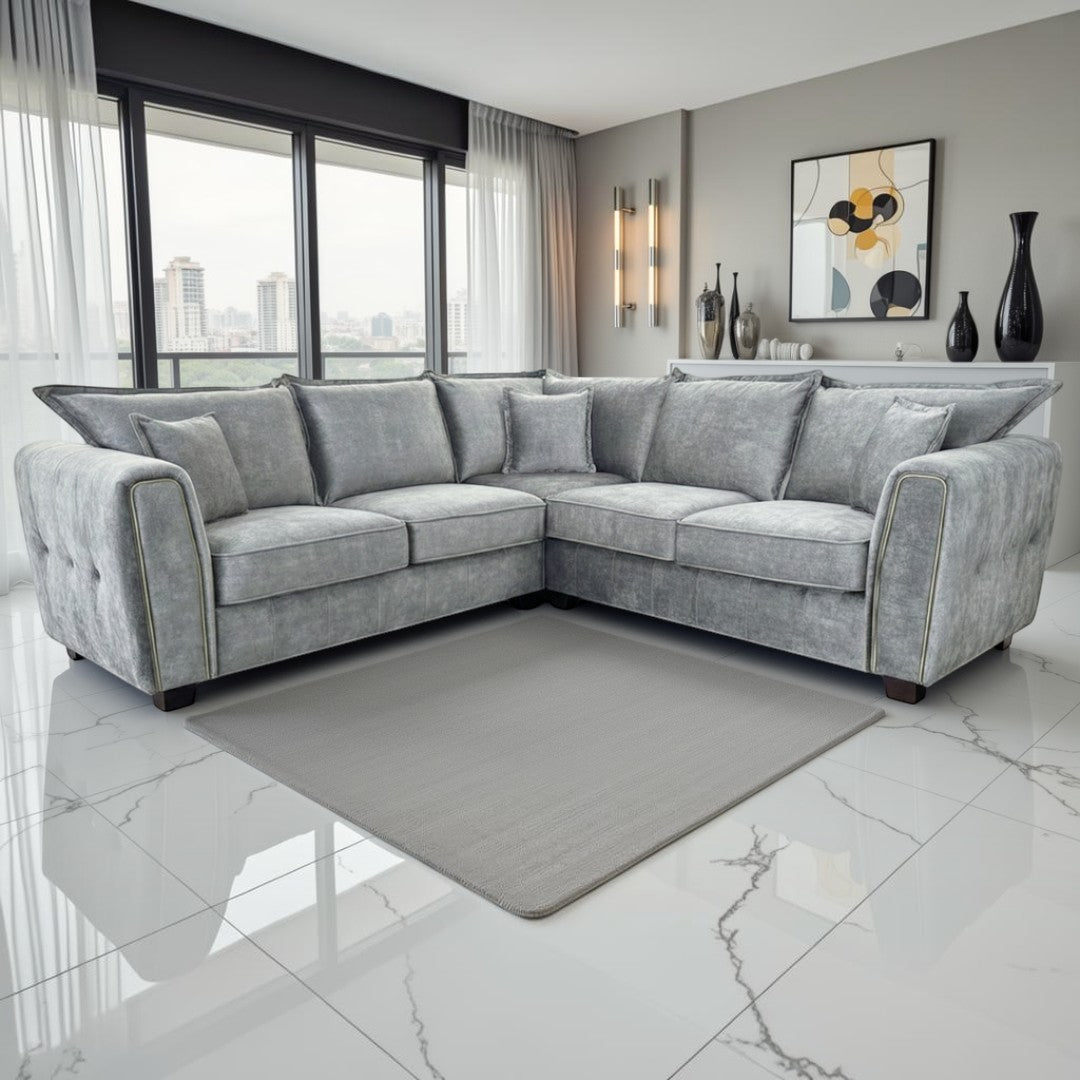 Regent Sofa Grey Large Corner