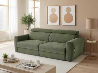 Nolan Electric Sofabed Green 3 Seater
