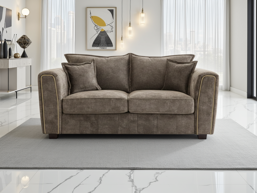 Regent Sofa Brown 2 Seater