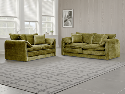 Astoria Green Fabric 3+2 Sofa Set