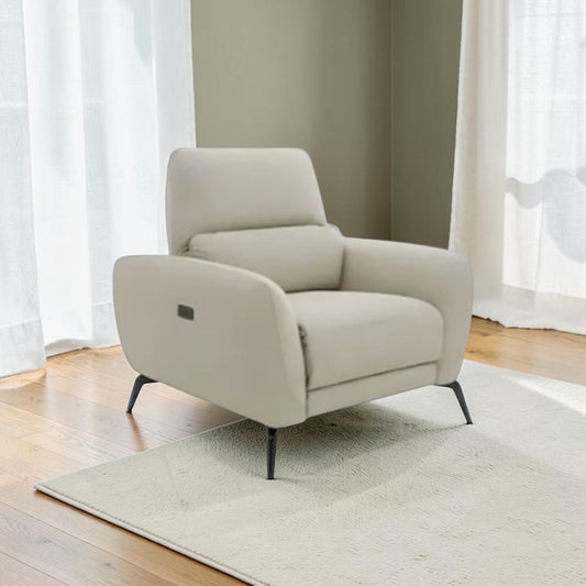 Vantor Beige Electric Recliner Armchair