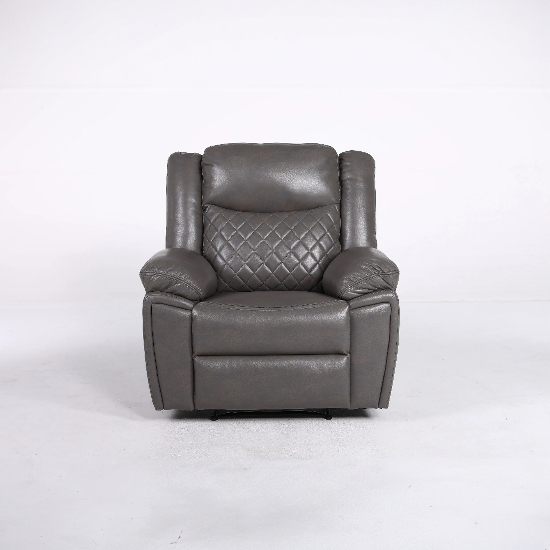 Tilly Grey Recliner Leather Armchair Sofa