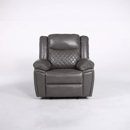 Tilly Grey Recliner Leather Armchair Sofa