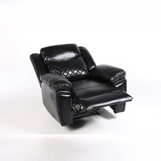 Tilly Black Recliner Leather Armchair Sofa