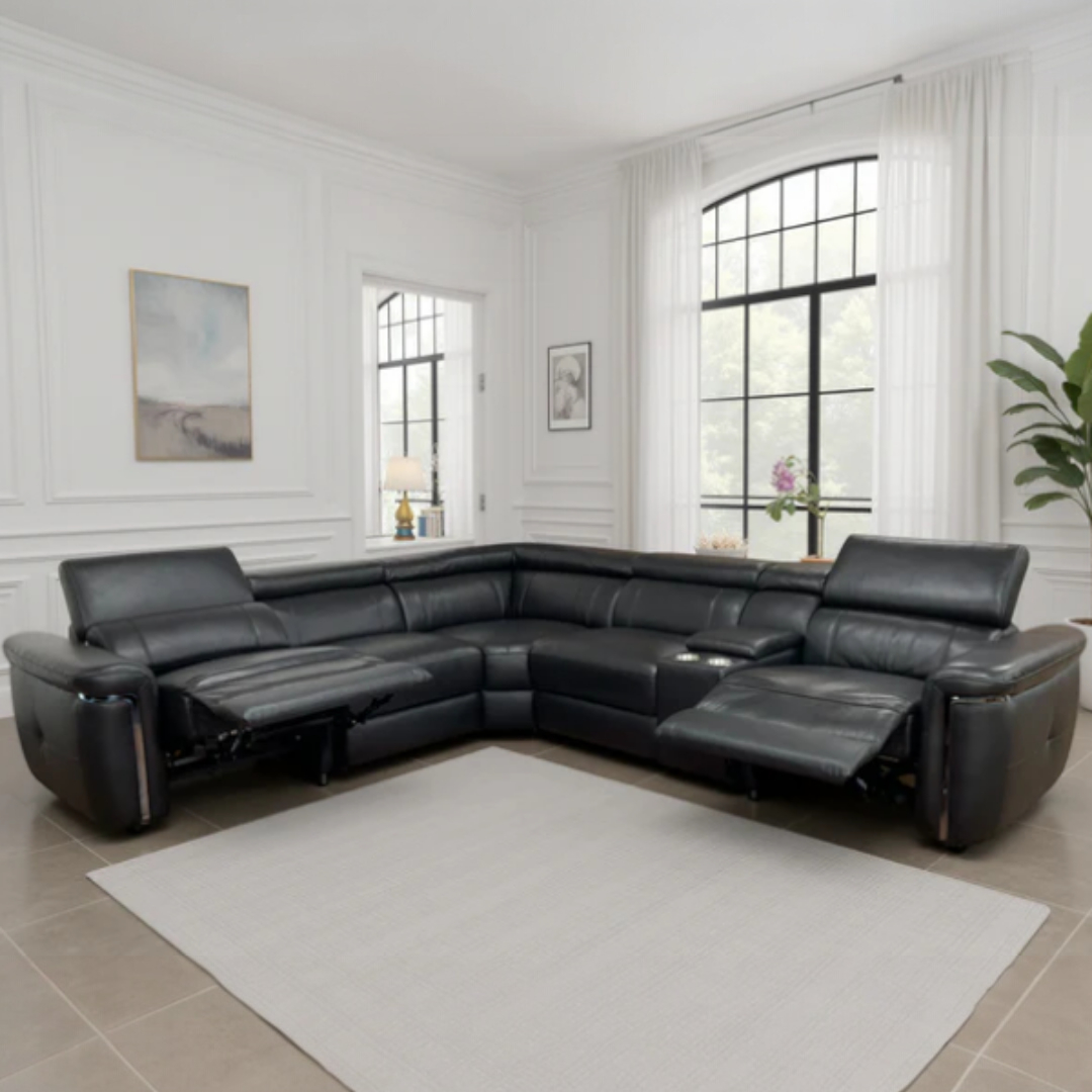 Somerville Electric Recliner Large Corner Sofa - 2 Colours