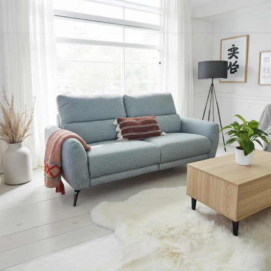 Sorrento Recliner Fabric 2 Seater - Grey